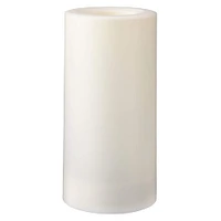 White 3" x 6" LED Outdoor Pillar Candle By Ashland®