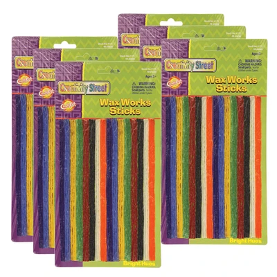 4 Packs: 6 Packs 48 ct. (1,152 total) Creativity Street® Bright Colors Wax Works Sticks