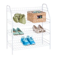 Honey Can Do White 4-Tier Storage Rack