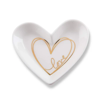 Kate Aspen® Heart Shaped Trinket Dish Favor, 6ct.