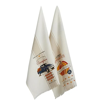 DII® Pumpkin Farm Printed Dishtowel Set