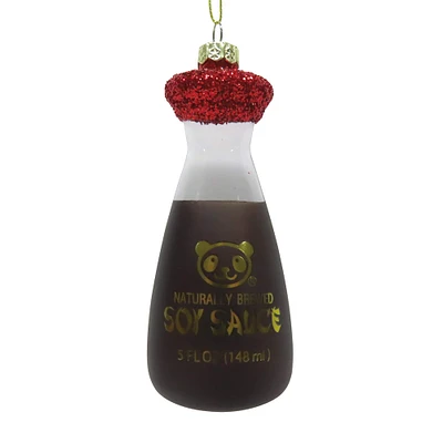 4.5" Soy Sauce Bottle Glass Ornament by Ashland®