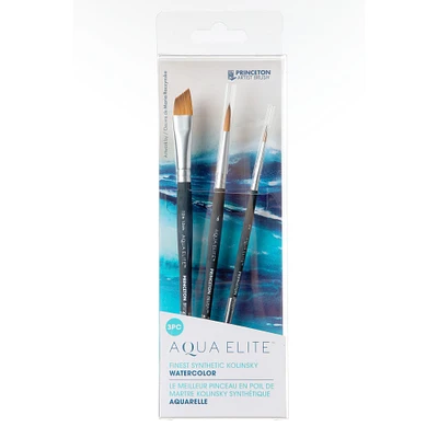 12 Pack: Princeton™ Aqua Elite™ Series 4850 Synthetic Kolinsky 3 Piece Brush Set