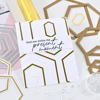 Pinkfresh Studio Nested Hexagons Hot Foil Plates