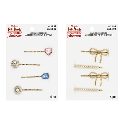 Assorted Metal Hair Pins by Fab Finds