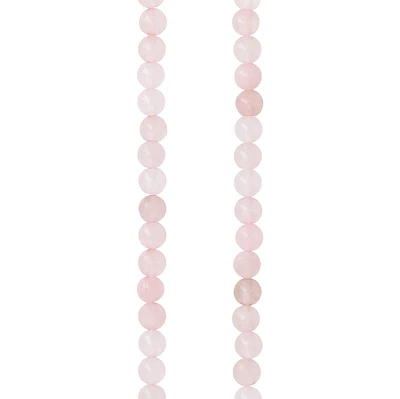 12 Pack: Rose Quartz Round Beads