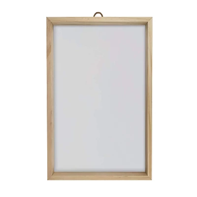 6 Pack: 11" x 17" White Plaque with Unfinished Frame by Make Market®