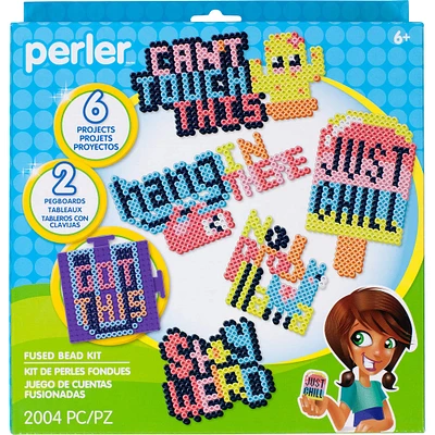 6 Pack: Perler™ Just Say It Fused Bead Kit