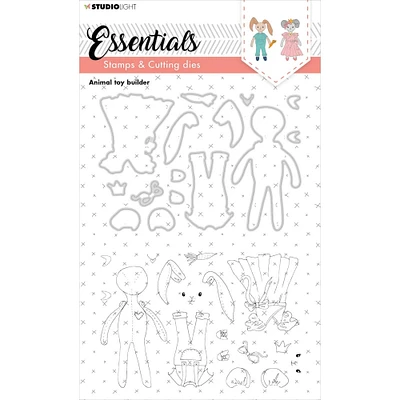 Studio Light Essentials Animal Toy Builder Stamp & Die Set