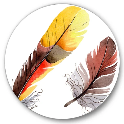 Designart - Colourful Boho Feathers IV