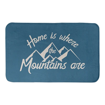 Designs Direct Home Mountains Are Blue Bath Mat, 34" x 21"