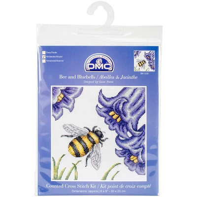 DMC® Bees & Bluebells Counted Cross Stitch Kit