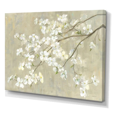 Designart - Dogwood in Spring Neutral