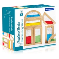 Guidecraft® Shimmering Water Rainbow Blocks, 8 Pieces