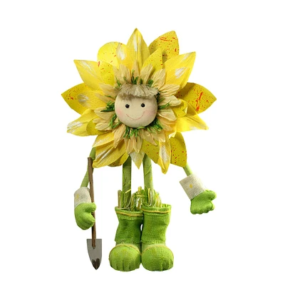 20.5" Yellow Spring Sunflower Decorative Figure