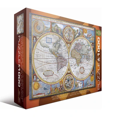 Antique World Map 1000 Piece Jigsaw Puzzle