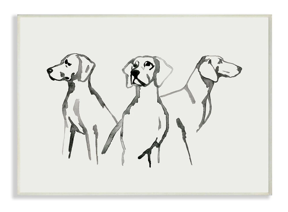 Stupell Industries Trio of Dogs Wall Plaque