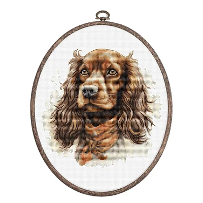 Luca-S Cocker Spaniel Counted Cross Stitch Kit