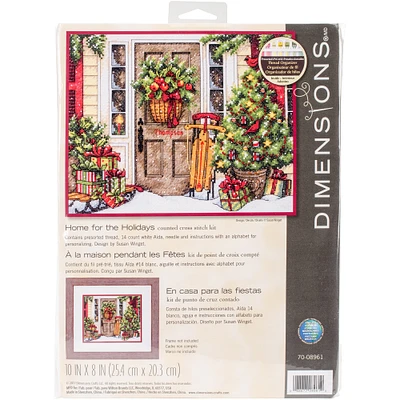 Dimensions® Home For The Holiday Counted Cross Stitch Kit