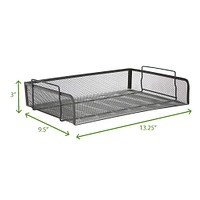 Mind Reader Stackable Metal Mesh Tray & Desk Document Organizer Set