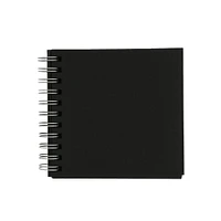 Fabriano® Black Square Spiral-bound Drawing Book, 5.9'' x 5.9''