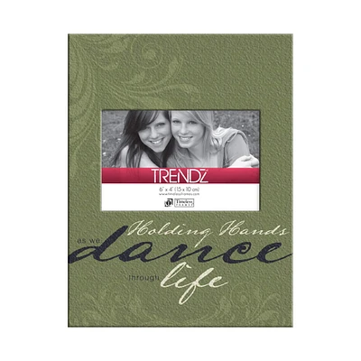 Timeless Frames® Trendz Dance Through Life Decoupage 6" x 4" Tabletop Frame 