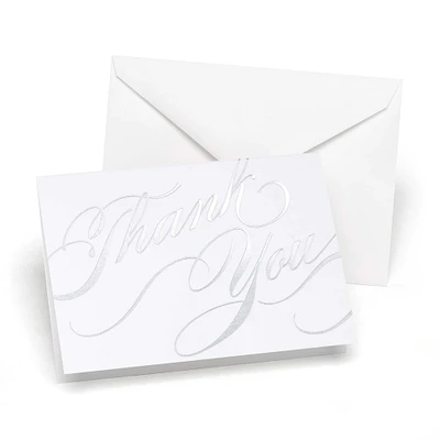 Hortense B. Hewitt Co. Unending Gratitude Silver Thank You Cards