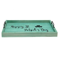 Elegant Designs™ 15.5" Happy St. Patrick's Day Serving Tray with Handles