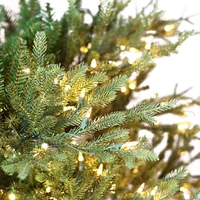 7.5ft. Pre-Lit Balsam Fir Artificial Christmas Tree, Clear Lights