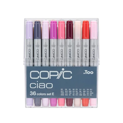 Copic® Ciao 36 Color Marker Set E