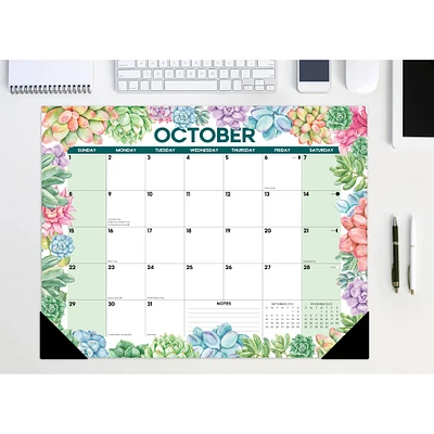 2023 Succulent Large Monthly Desk Pad Calendar