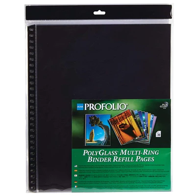 6 Packs: 10 ct. (60 total) Itoya® PolyGlass® Multi-Ring Binder Refill Pages