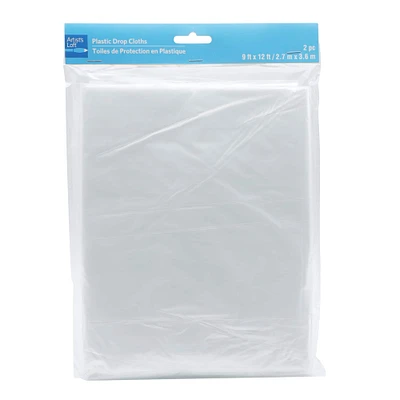 12 Packs: 2 ct. (24 total) Plastic Drop Cloths by Artist's Loft™