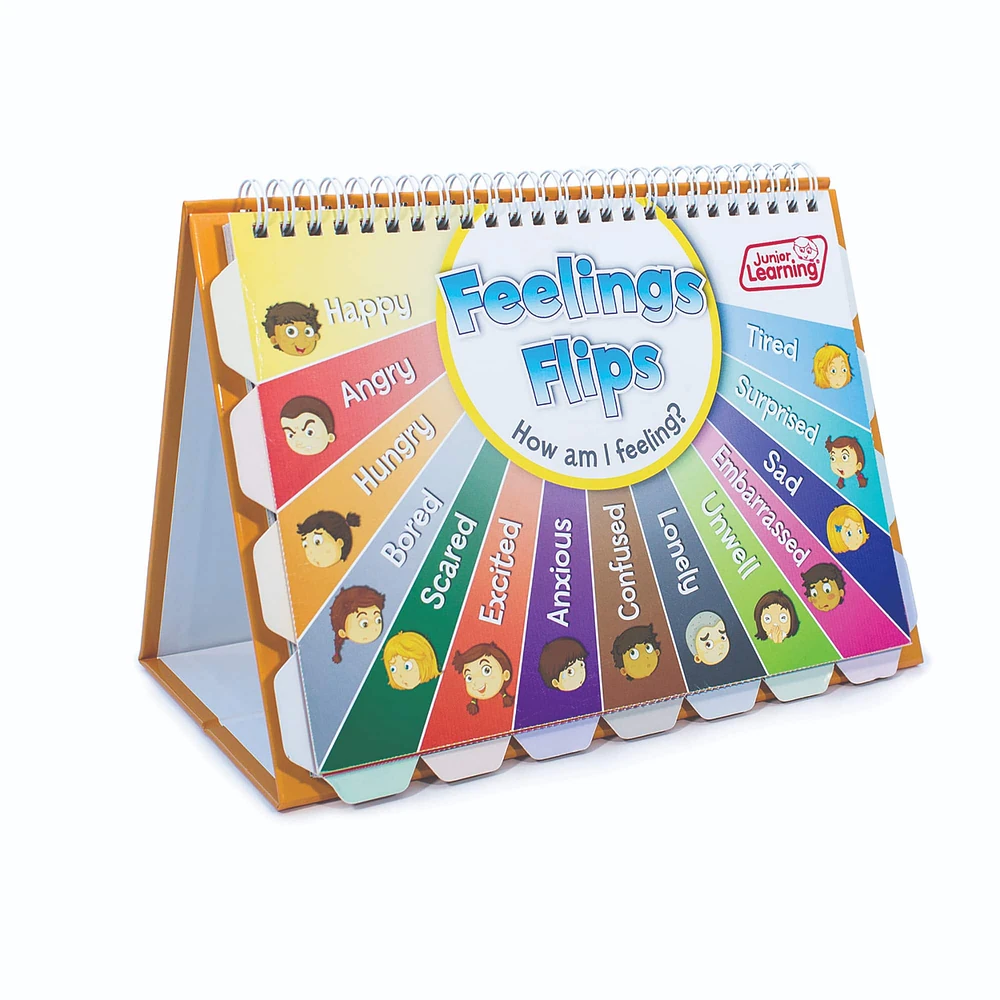 Junior Learning® Feelings Flips Educational Flip Card Set