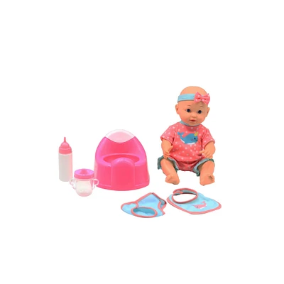 Gi-Go Drink & Wet Baby Doll With Training Potty