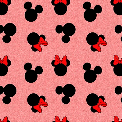 Disney® Mickey & Minnie Head Toss Cotton Fabric