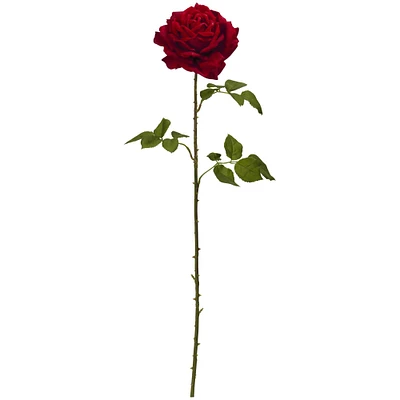 Elegant Red Giant Rose Stem, 4ct.