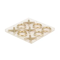 Gold Iron Tic-Tac-Toe Game Set