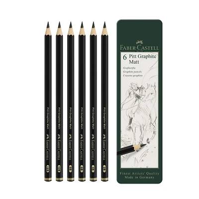 12 Pack: Faber-Castell® PITT® Matte Graphite Pencil Set