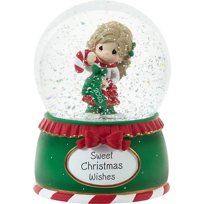 Precious Moments Sweet Christmas Wishes 2023 Musical Snow Globe