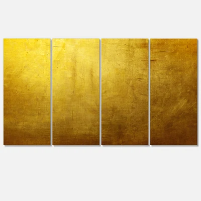 Designart - Gold Texture - Abstract Canvas art print