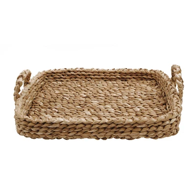 27" Bankuan Braided Tray with Handles