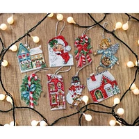 Letistitch Christmas Toys Kit 2 Plastic Canvas Counted Cross Stitch Kit