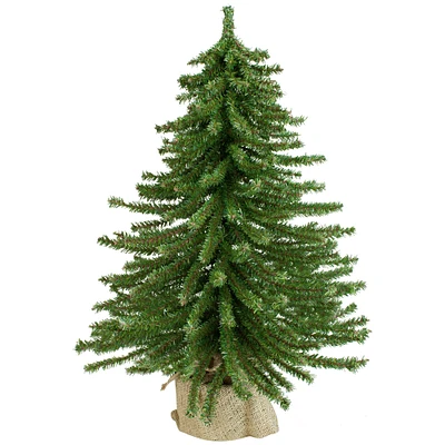 2ft. Unlit Potted Downswept Mini Village Pine Medium Artificial Christmas Tree