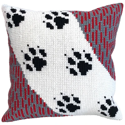 RTO Collection D'Art Wolf Traces Stamped Needlepoint Cushion