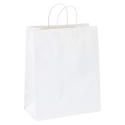 12 Pack: Glossy White Gift Bag by Celebrate It™