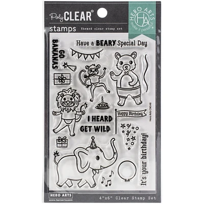 Hero Arts® Party Animals Clear Stamp Set