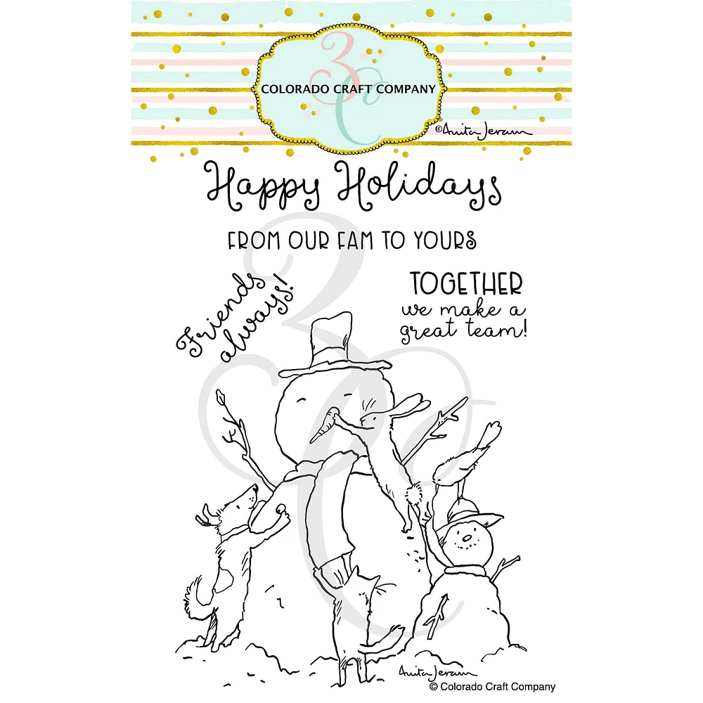 Colorado Craft Company Teamwork Clear Stamps