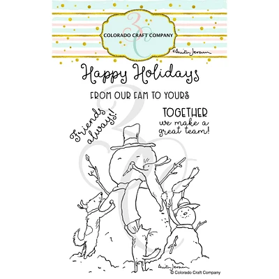Colorado Craft Company Teamwork Clear Stamps
