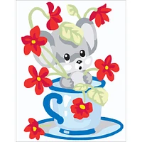 Collection D'Art Mouse in Cup Stamped Needlepoint Kit